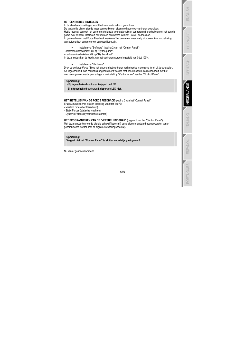 Thrustmaster RGT PRO Extra Pedal User Manual | Page 30 / 59