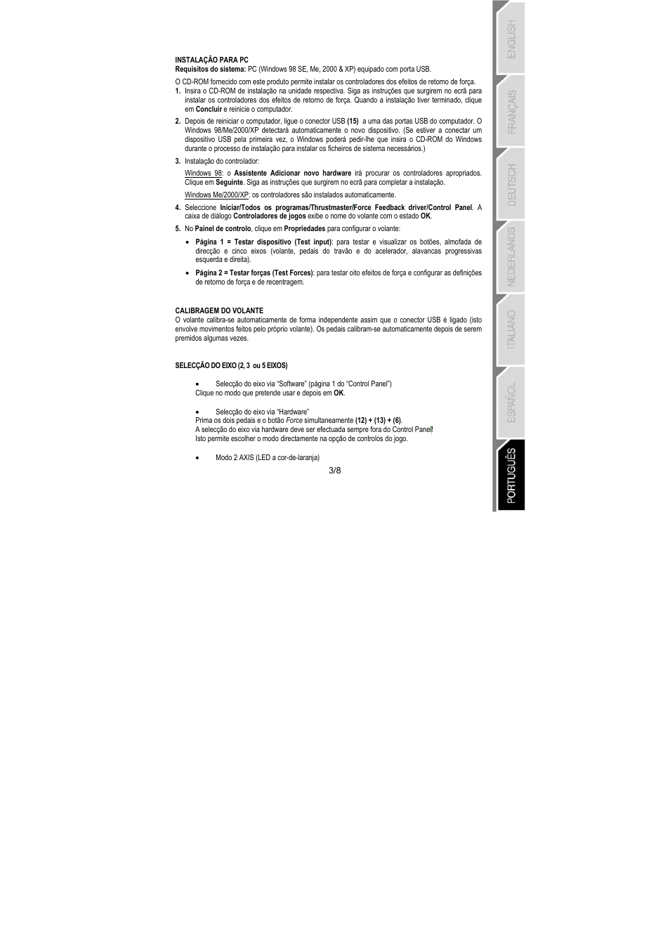 Thrustmaster RGT PRO Extra Pedal User Manual | Page 52 / 59