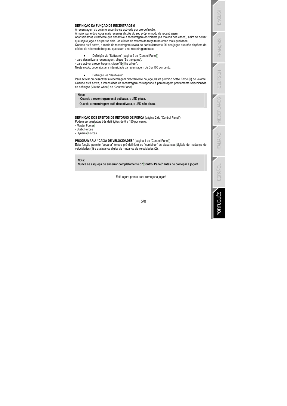 Thrustmaster RGT PRO Extra Pedal User Manual | Page 54 / 59