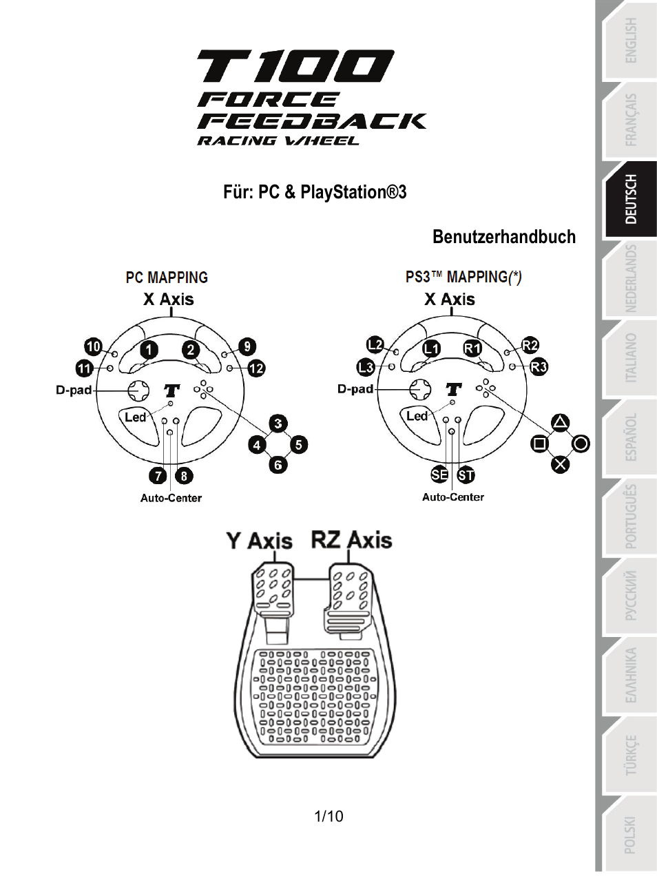 03_ger_t100_ffb_v4 | Thrustmaster T100 FFB User Manual | Page 22 / 121