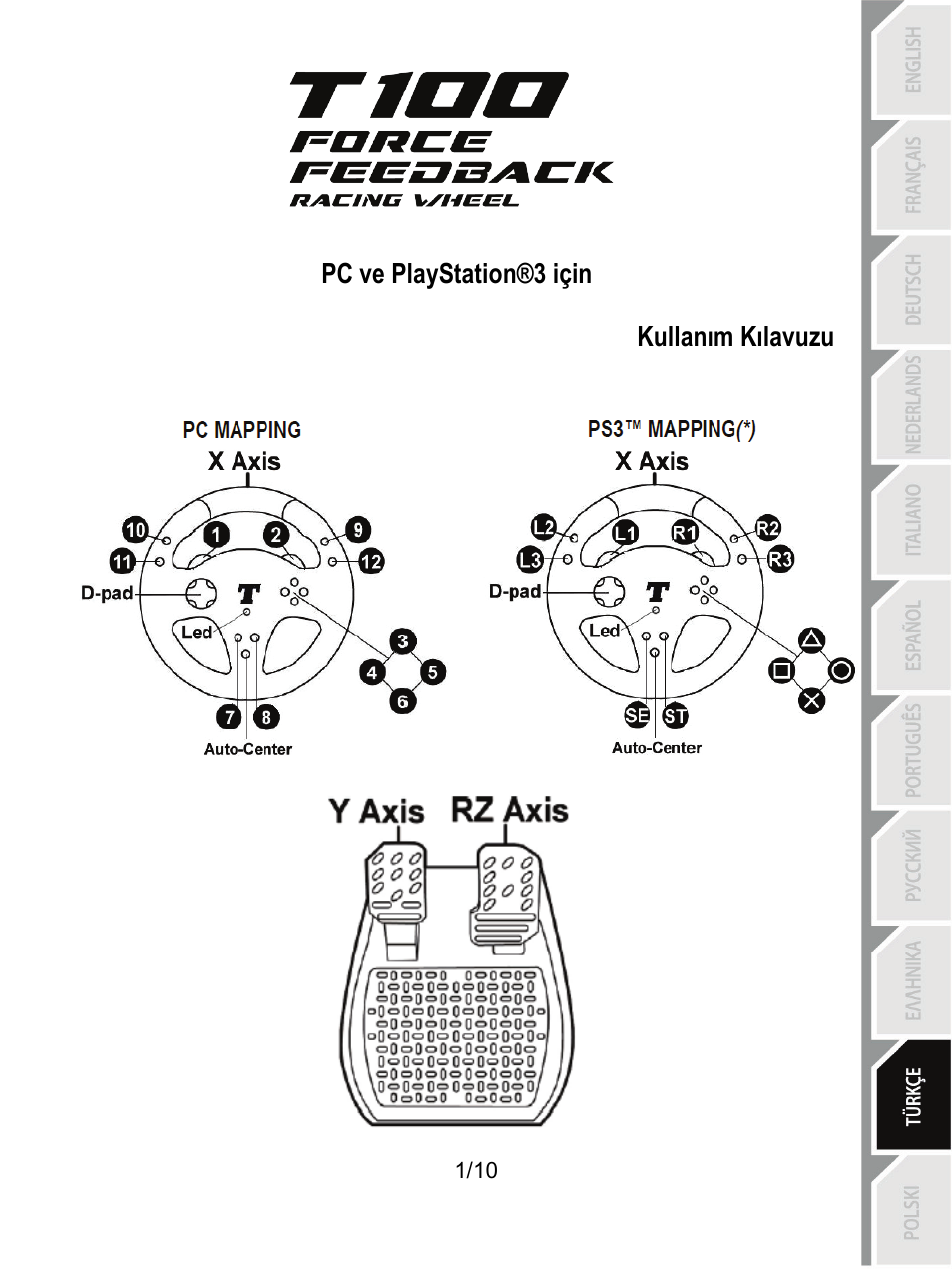 10_tur_t100_ffb_v4 | Thrustmaster T100 FFB User Manual | Page 92 / 121