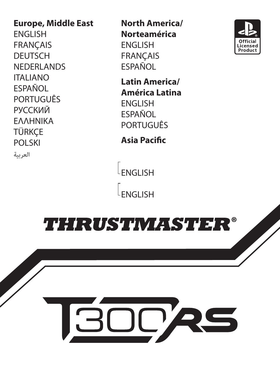 Thrustmaster T300 Ferrari GTE User Manual | 375 pages