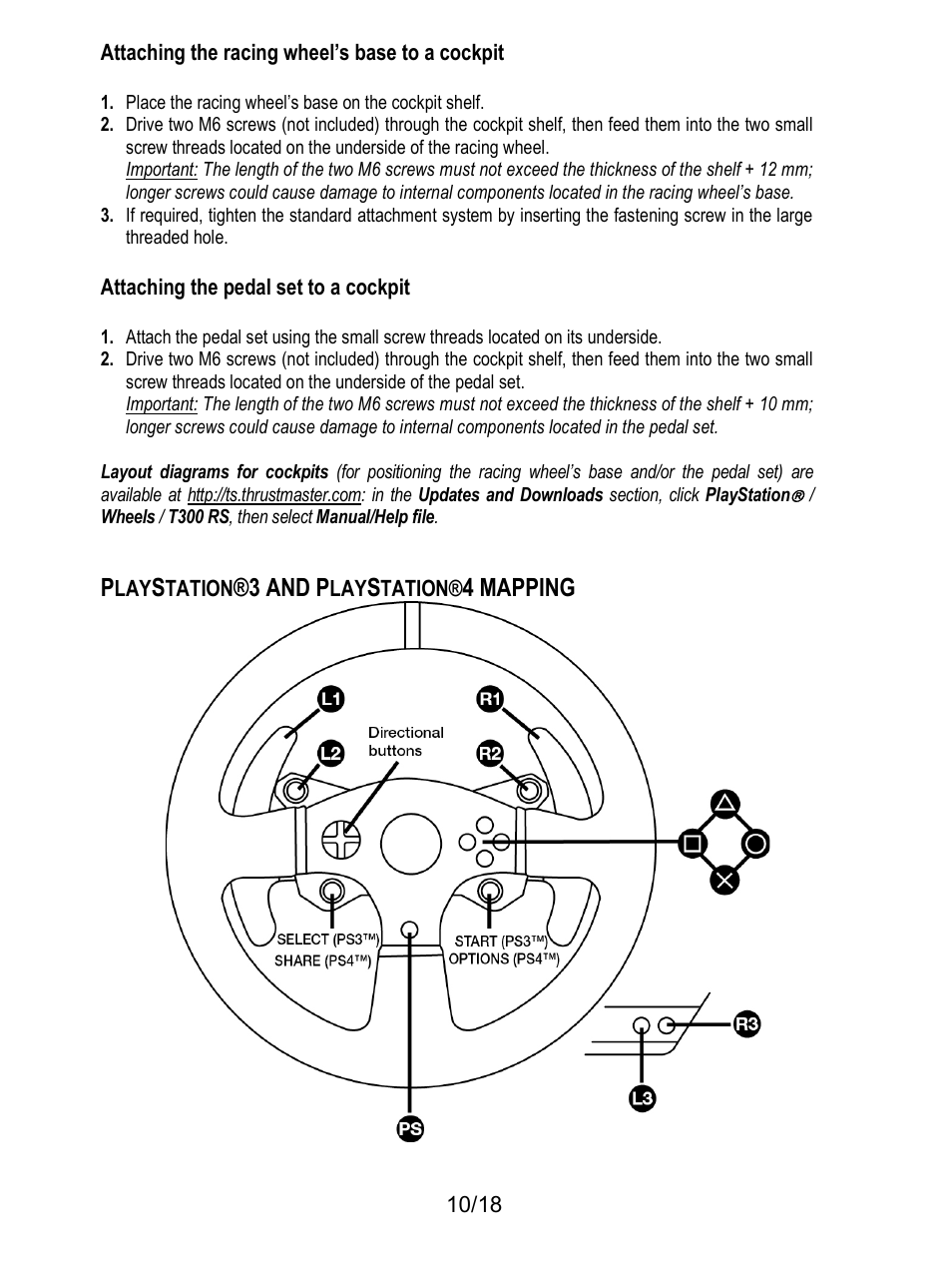 3 and p, 4 mapping | Thrustmaster T300 Ferrari GTE User Manual | Page 11 / 375