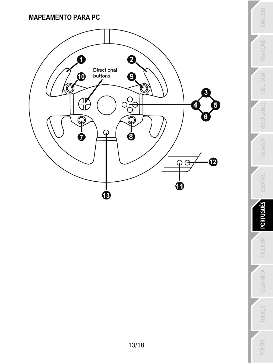 Mapeamento para pc | Thrustmaster T300 Ferrari GTE User Manual | Page 122 / 375