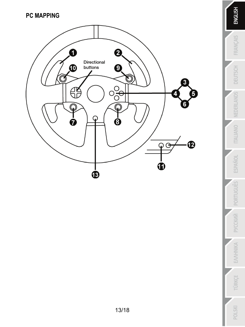 Pc mapping | Thrustmaster T300 Ferrari GTE User Manual | Page 14 / 375