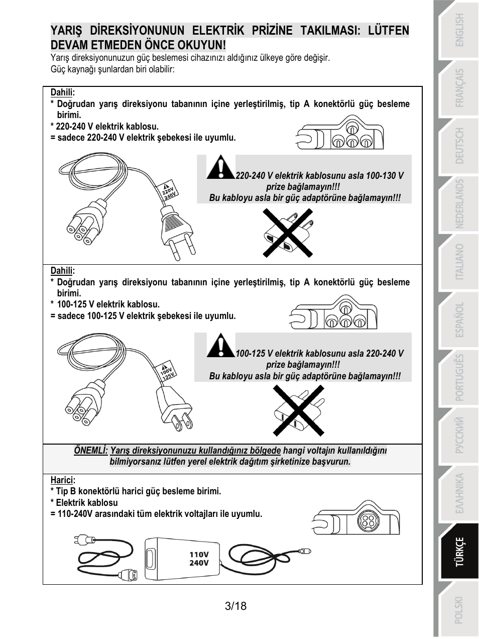 Thrustmaster T300 Ferrari GTE User Manual | Page 166 / 375