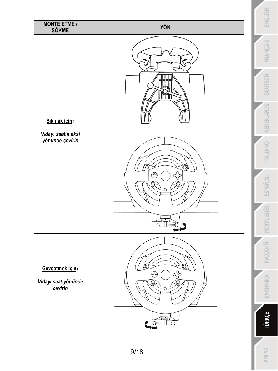 Thrustmaster T300 Ferrari GTE User Manual | Page 172 / 375