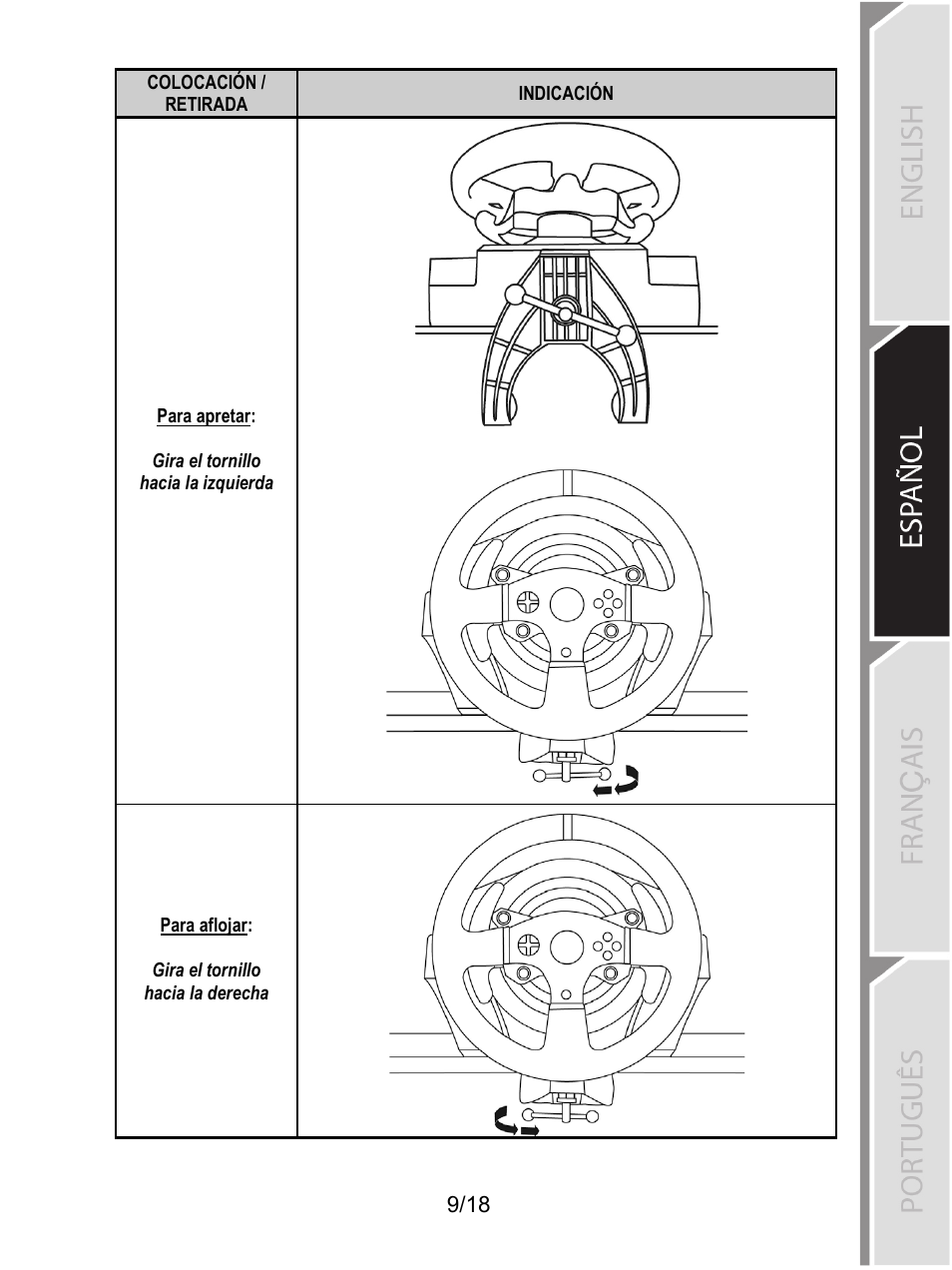 Thrustmaster T300 Ferrari GTE User Manual | Page 244 / 375