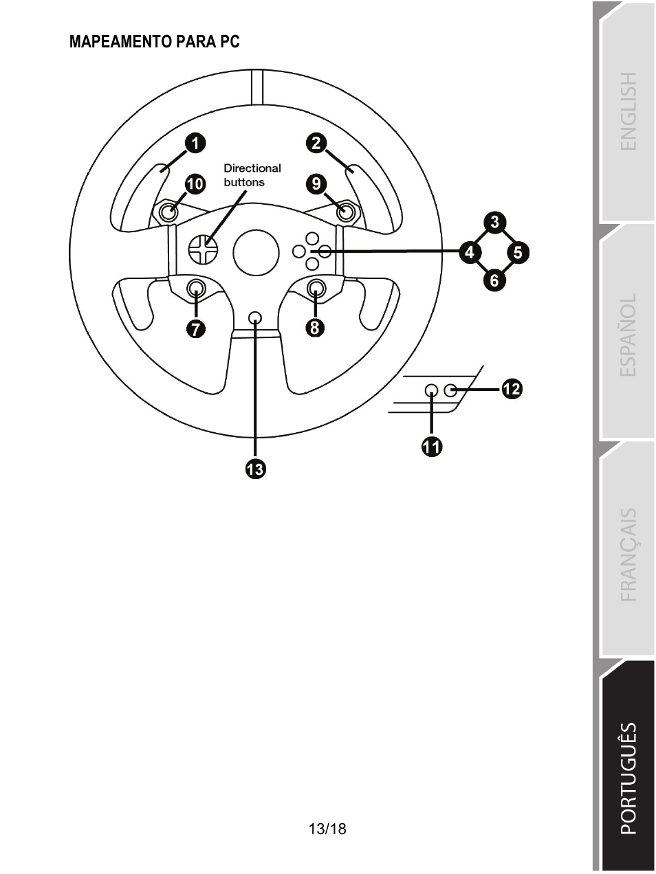 Mapeamento para pc | Thrustmaster T300 Ferrari GTE User Manual | Page 284 / 375
