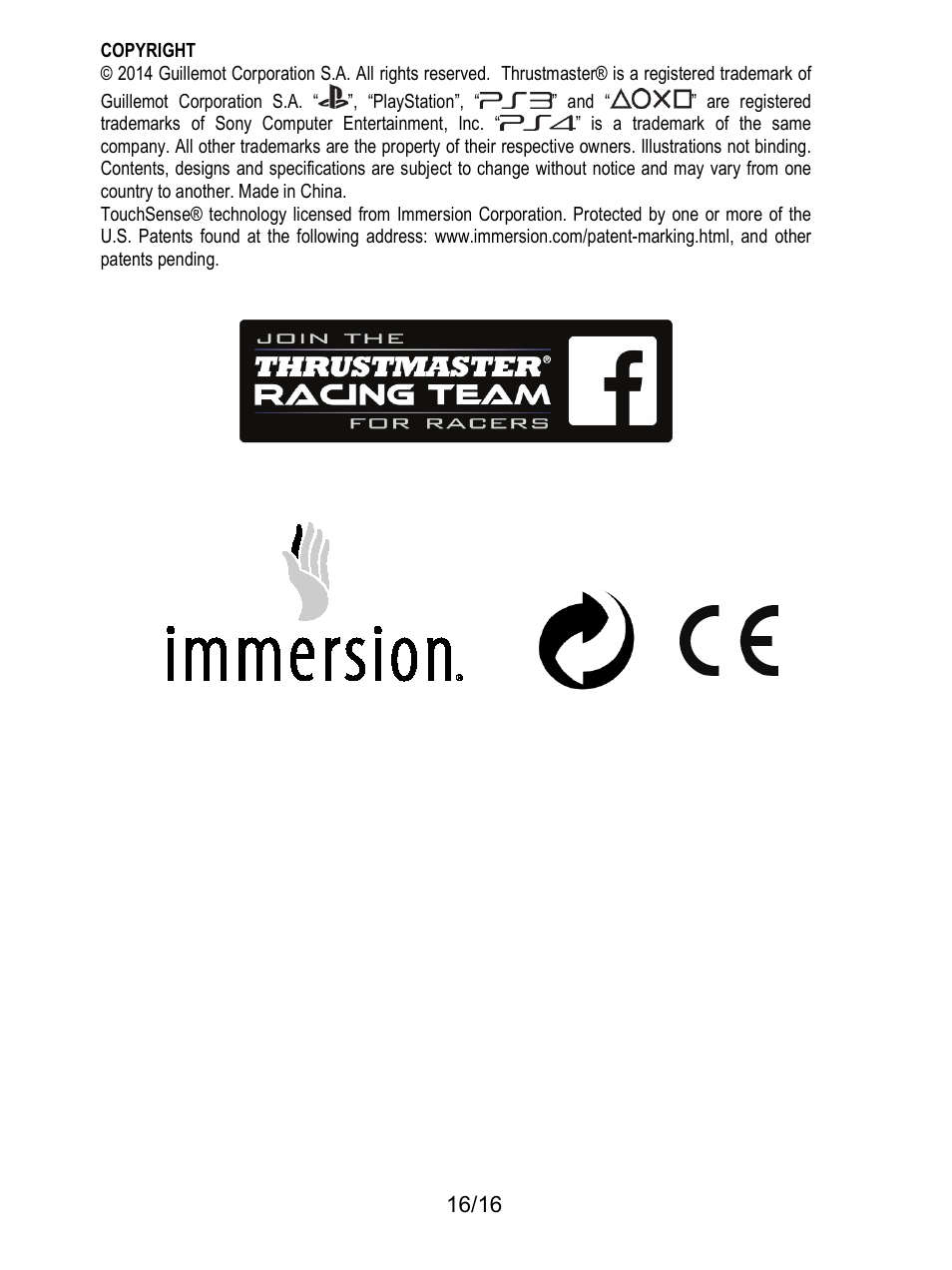 Thrustmaster T300 Ferrari GTE User Manual | Page 339 / 375