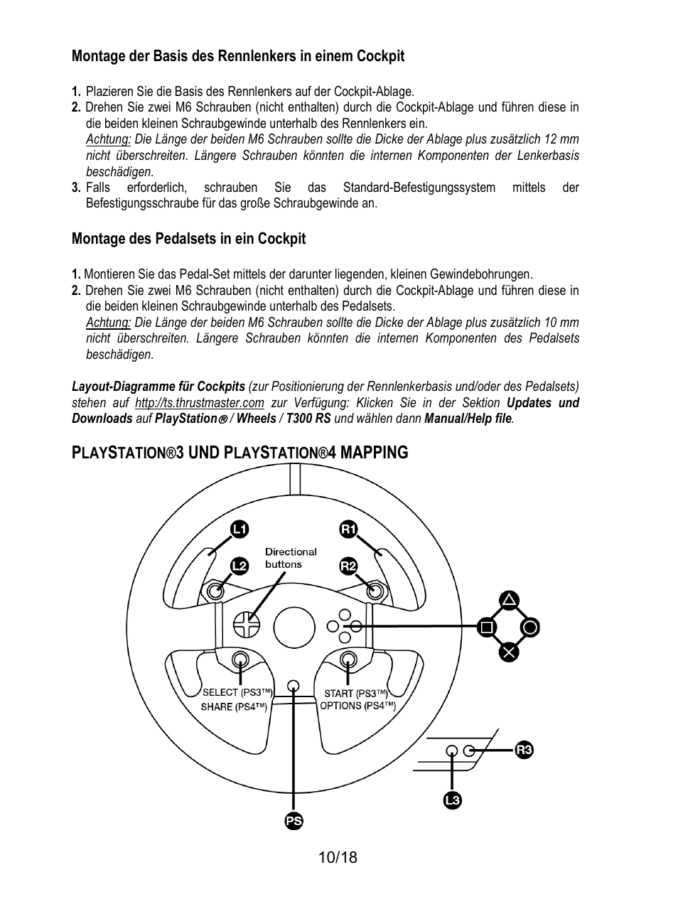 3 und p, 4 mapping | Thrustmaster T300 Ferrari GTE User Manual | Page 47 / 375