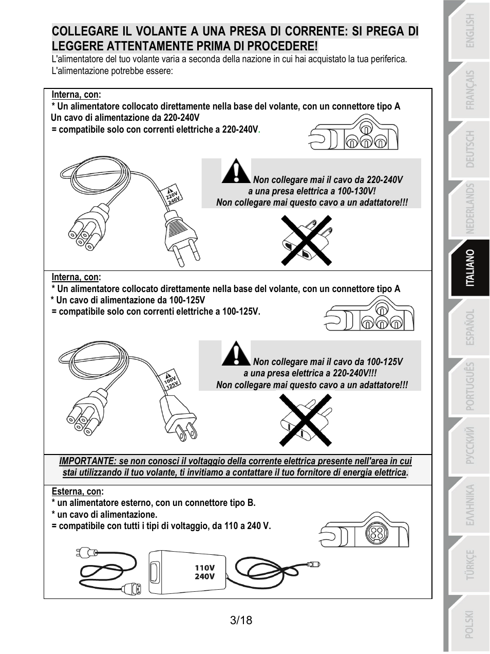 Thrustmaster T300 Ferrari GTE User Manual | Page 76 / 375