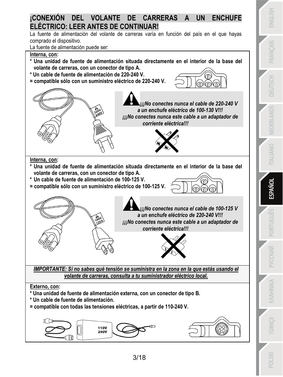 Thrustmaster T300 Ferrari GTE User Manual | Page 94 / 375