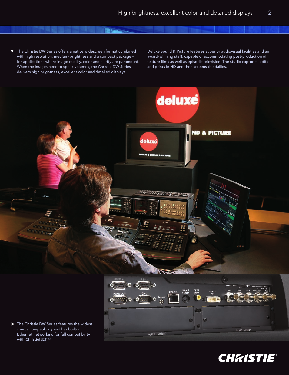 Christie Digital Systems DW Series User Manual | Page 3 / 8