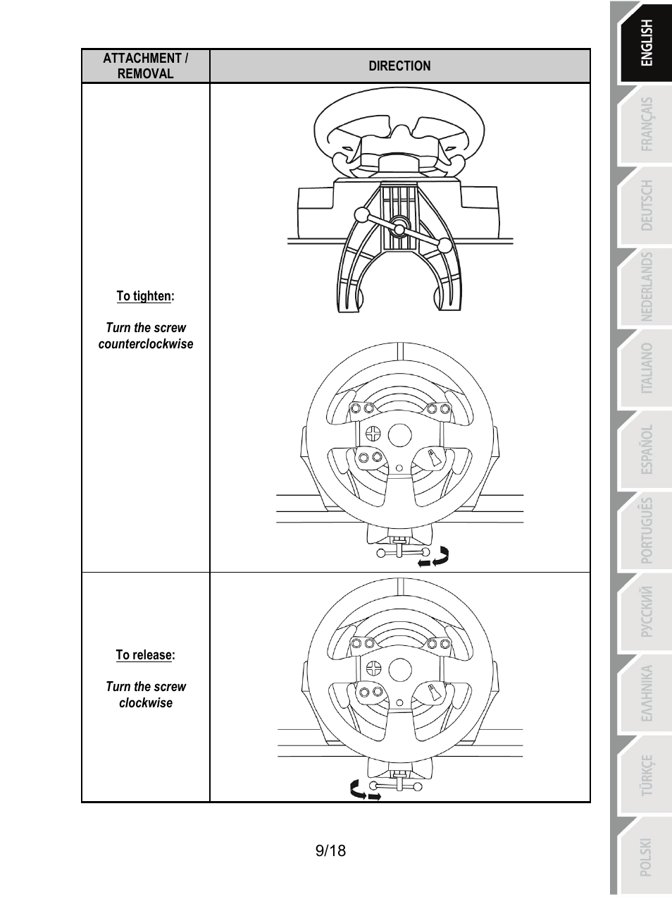 Thrustmaster T300 Ferrari GTE User Manual | Page 10 / 217