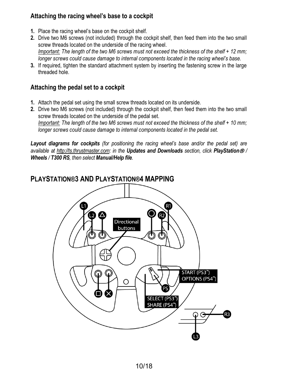 3 and p, 4 mapping | Thrustmaster T300 Ferrari GTE User Manual | Page 11 / 217