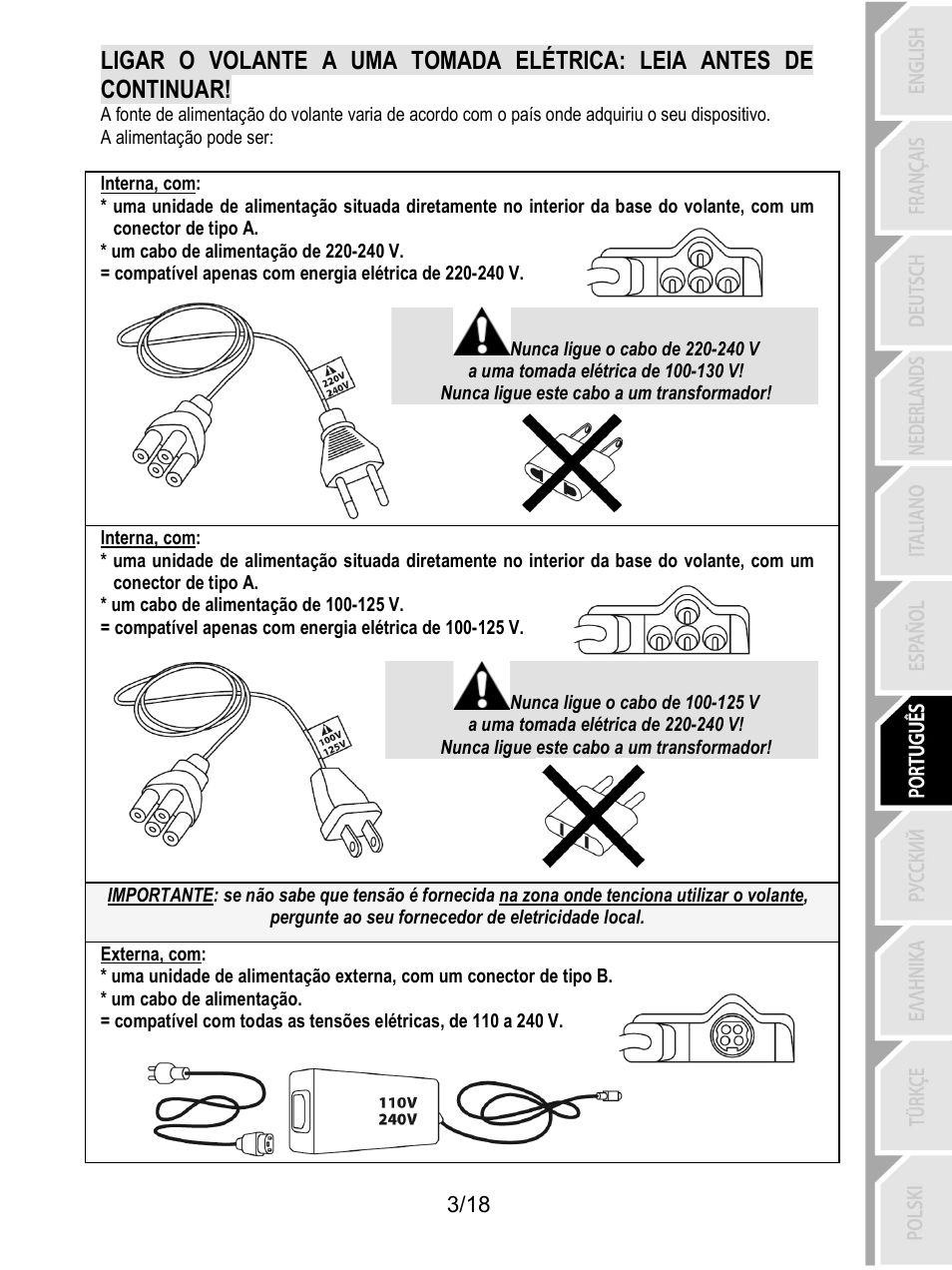 Thrustmaster T300 Ferrari GTE User Manual | Page 112 / 217