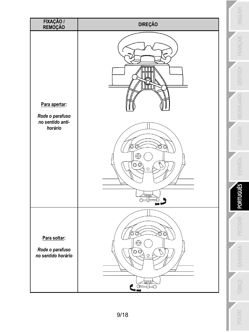 Thrustmaster T300 Ferrari GTE User Manual | Page 118 / 217