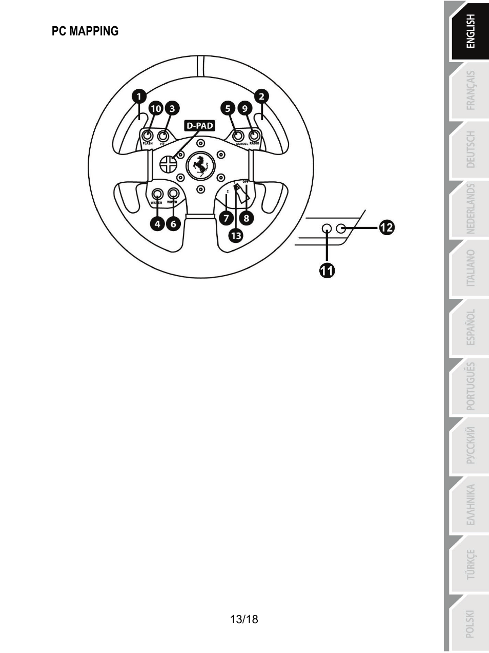 Pc mapping | Thrustmaster T300 Ferrari GTE User Manual | Page 14 / 217