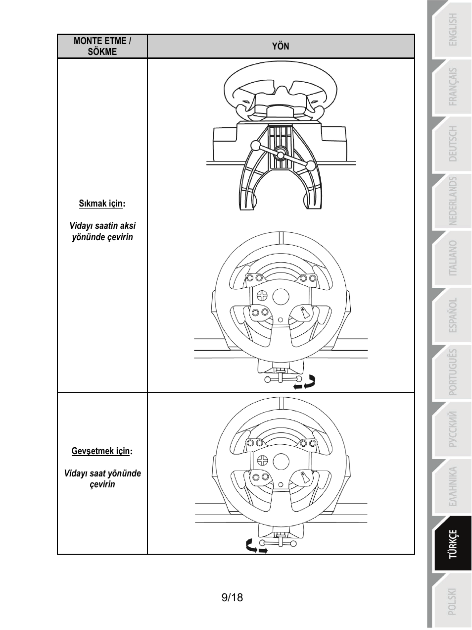 Thrustmaster T300 Ferrari GTE User Manual | Page 172 / 217