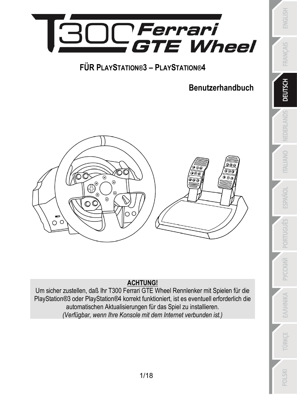 03_ger_t300 ferrari gte wheel ps3-ps4, Benutzerhandbuch | Thrustmaster T300 Ferrari GTE User Manual | Page 38 / 217