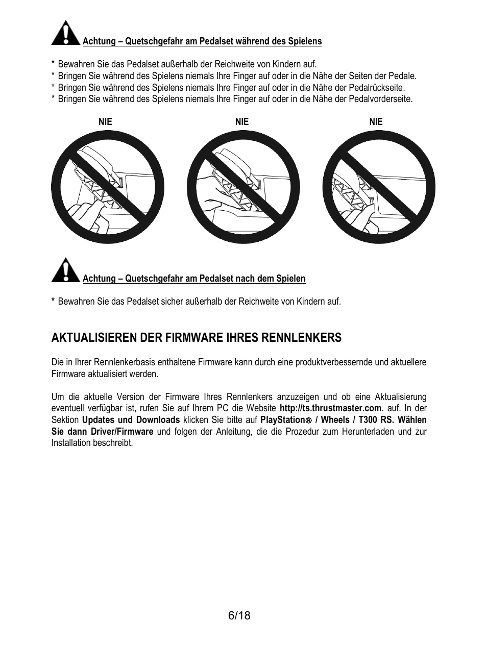 Aktualisieren der firmware ihres rennlenkers | Thrustmaster T300 Ferrari GTE User Manual | Page 43 / 217