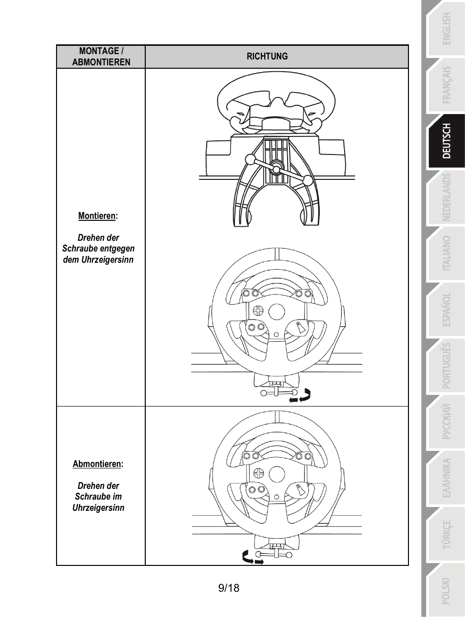 Thrustmaster T300 Ferrari GTE User Manual | Page 46 / 217