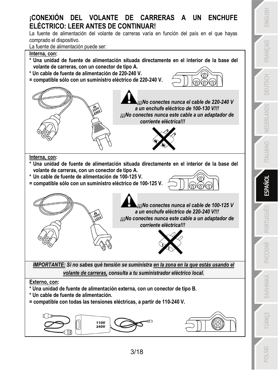 Thrustmaster T300 Ferrari GTE User Manual | Page 94 / 217