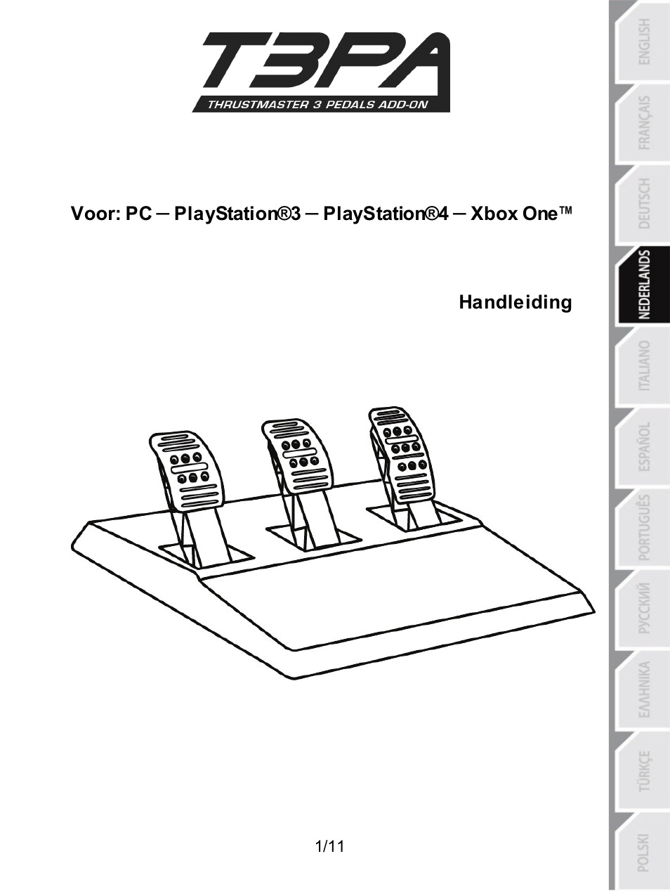 04_ned_t3pa_v3, Handleiding | Thrustmaster T3PA Add-On User Manual | Page 35 / 134