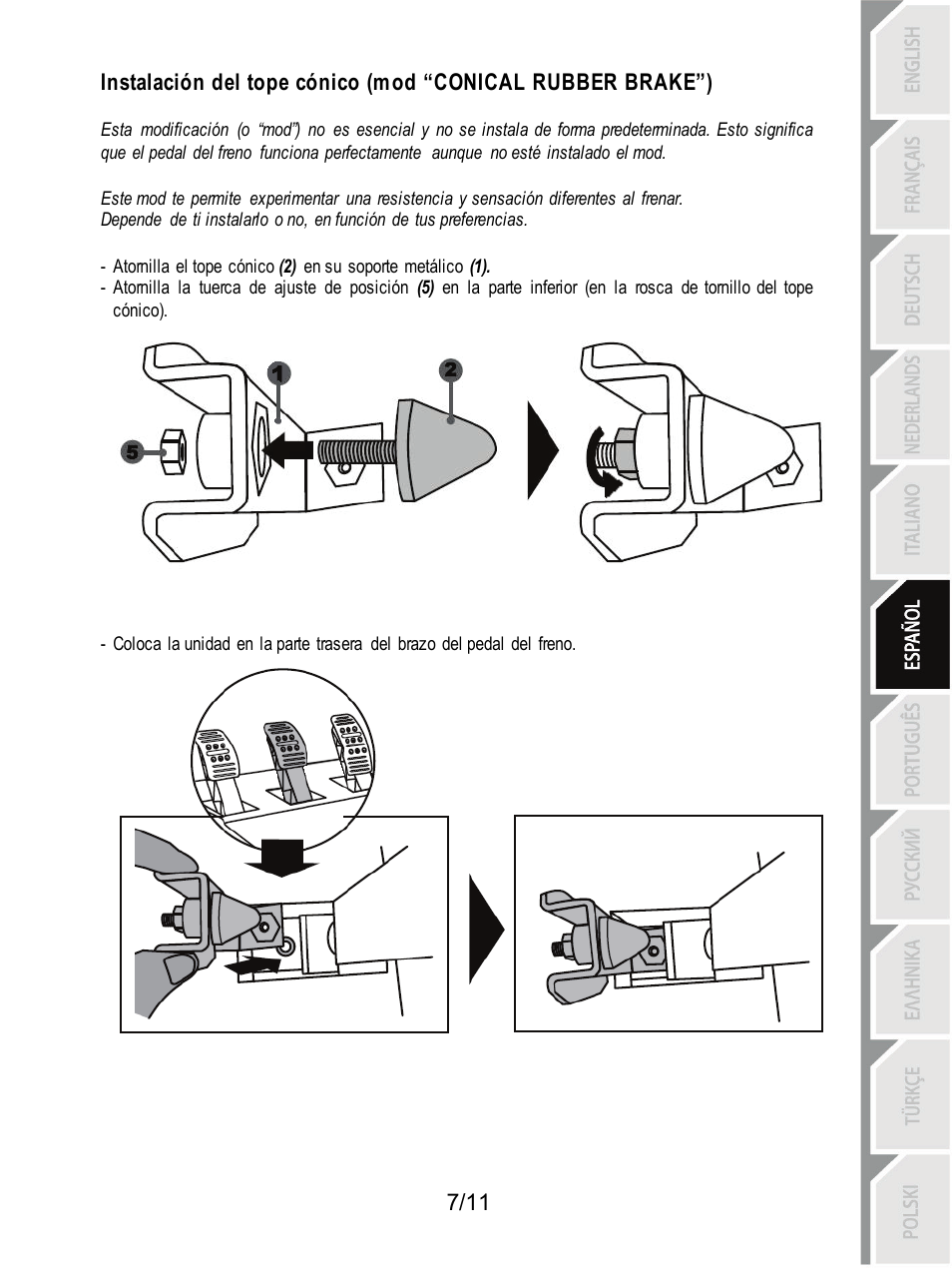 Thrustmaster T3PA Add-On User Manual | Page 63 / 134