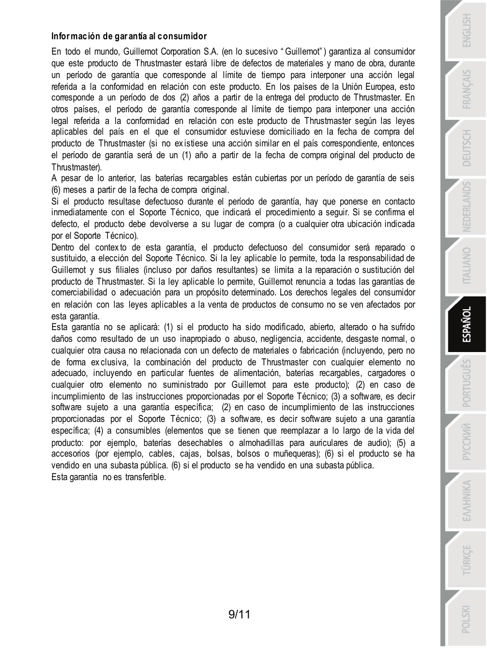 Thrustmaster T3PA Add-On User Manual | Page 65 / 134