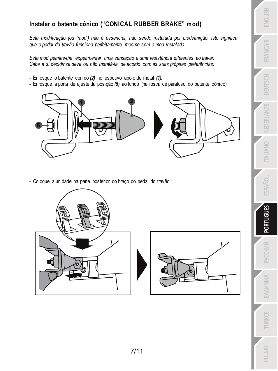 Thrustmaster T3PA Add-On User Manual | Page 74 / 134