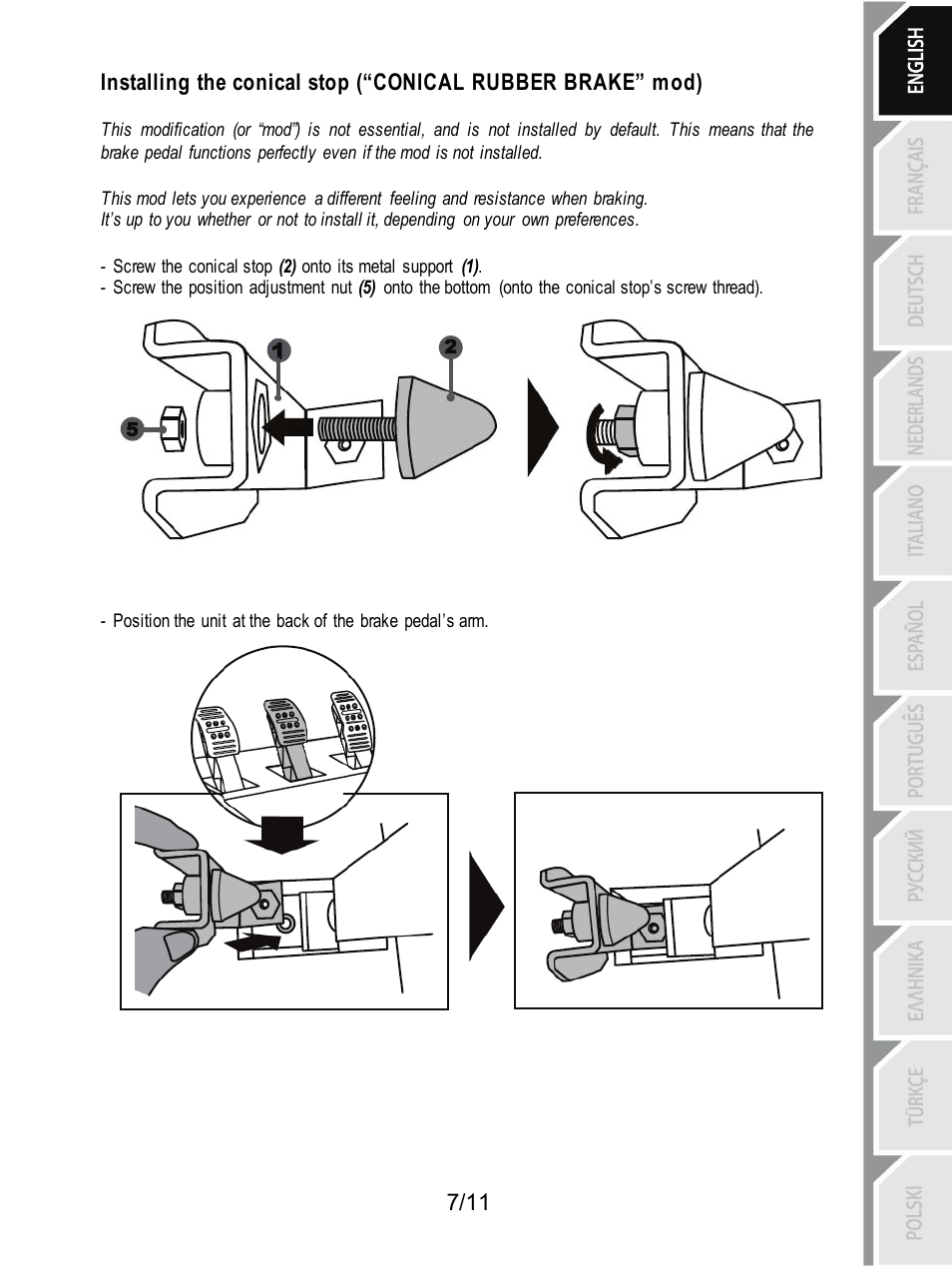 Thrustmaster T3PA Add-On User Manual | Page 8 / 134