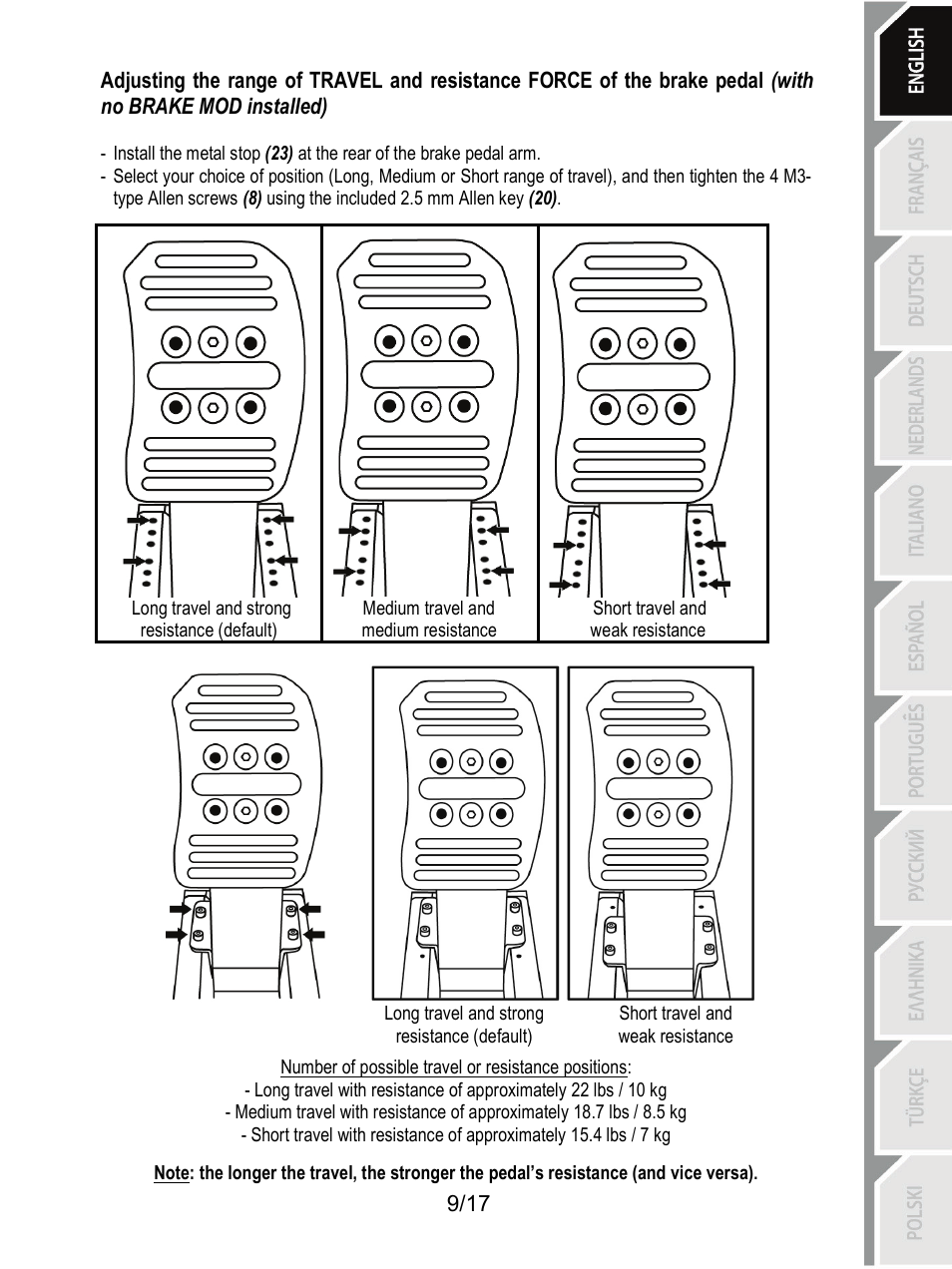 Thrustmaster T3PA-PRO Add-On User Manual | Page 10 / 205