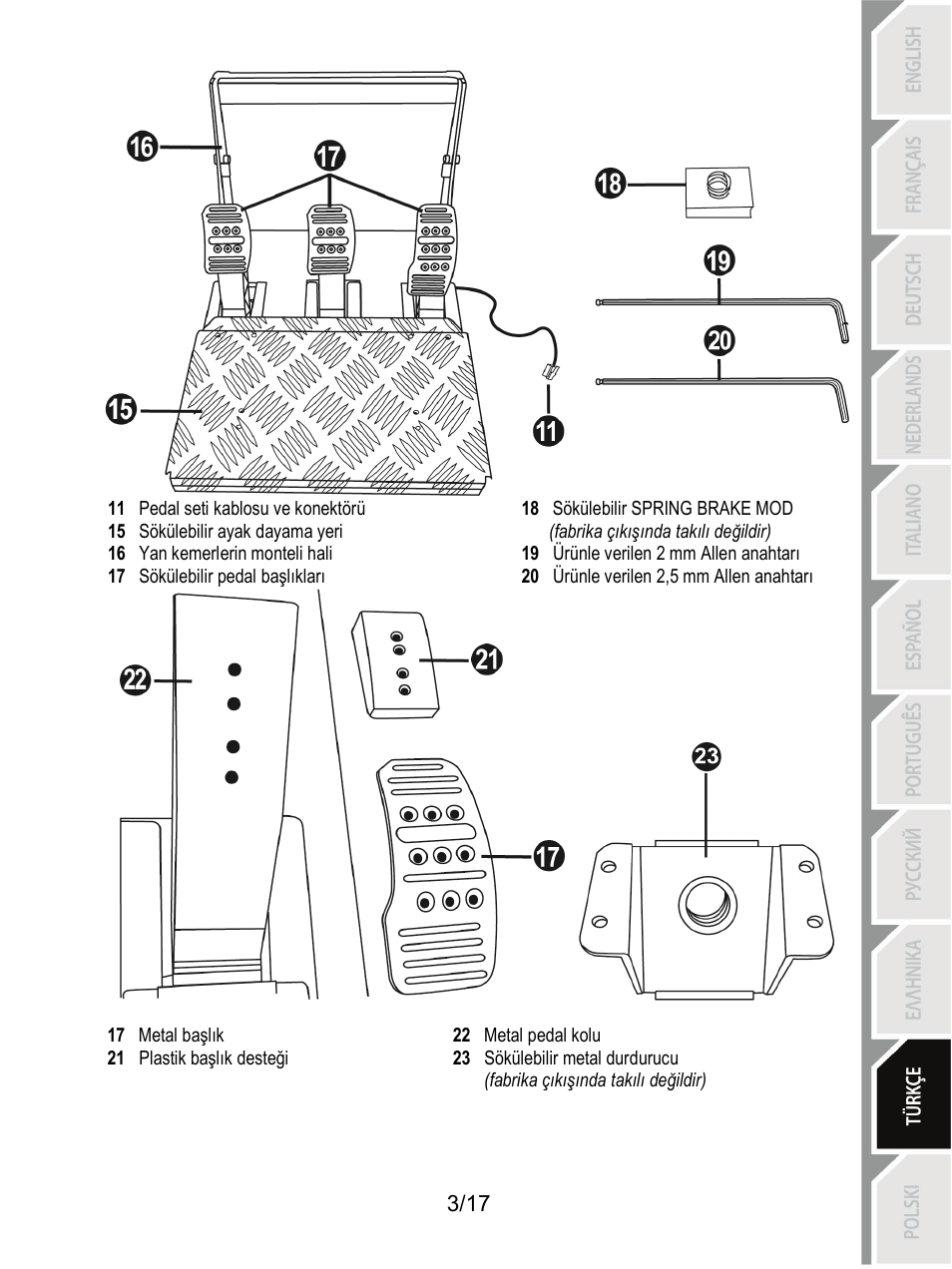 Thrustmaster T3PA-PRO Add-On User Manual | Page 157 / 205