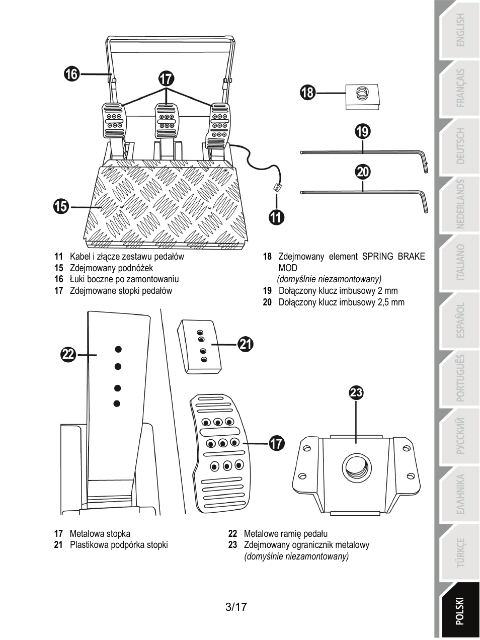 Thrustmaster T3PA-PRO Add-On User Manual | Page 174 / 205