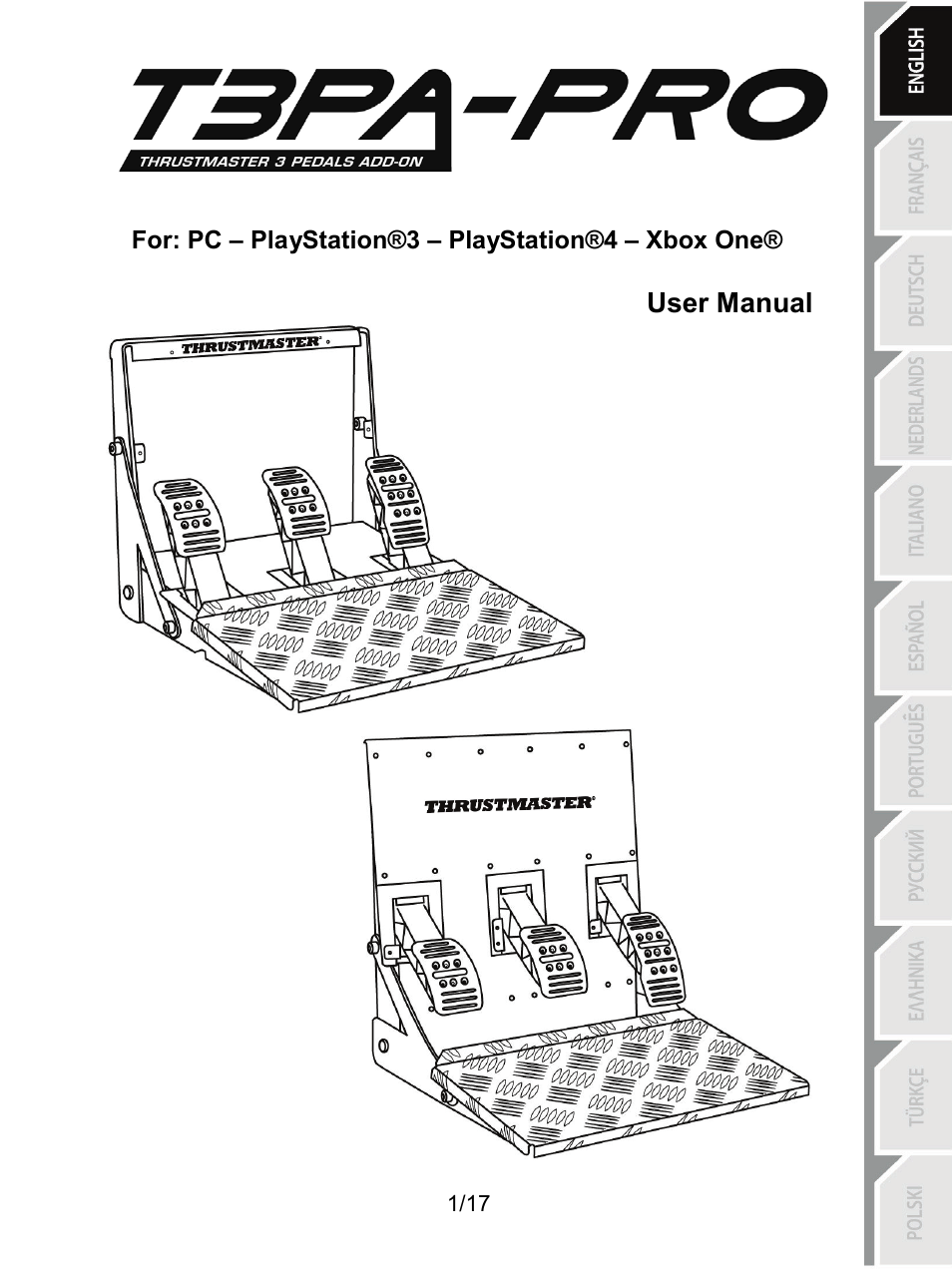 Eng_t3pa-pro, User manual | Thrustmaster T3PA-PRO Add-On User Manual | Page 2 / 205