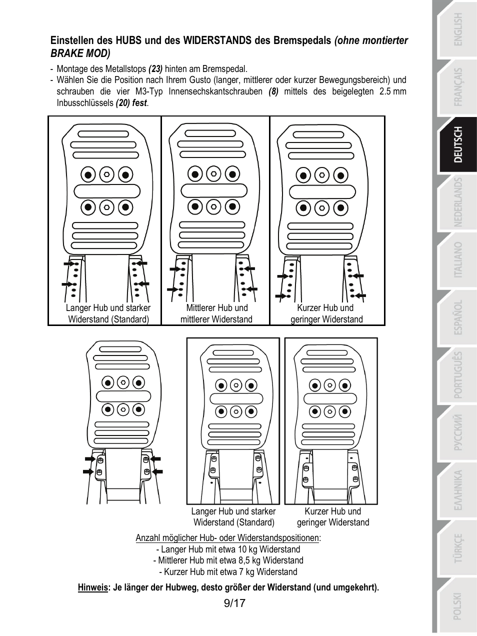 Thrustmaster T3PA-PRO Add-On User Manual | Page 44 / 205
