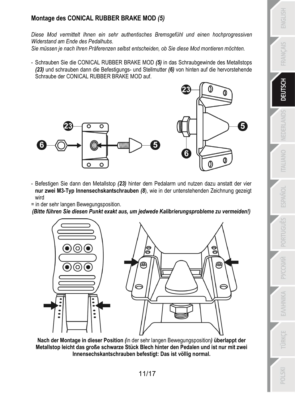 Thrustmaster T3PA-PRO Add-On User Manual | Page 46 / 205