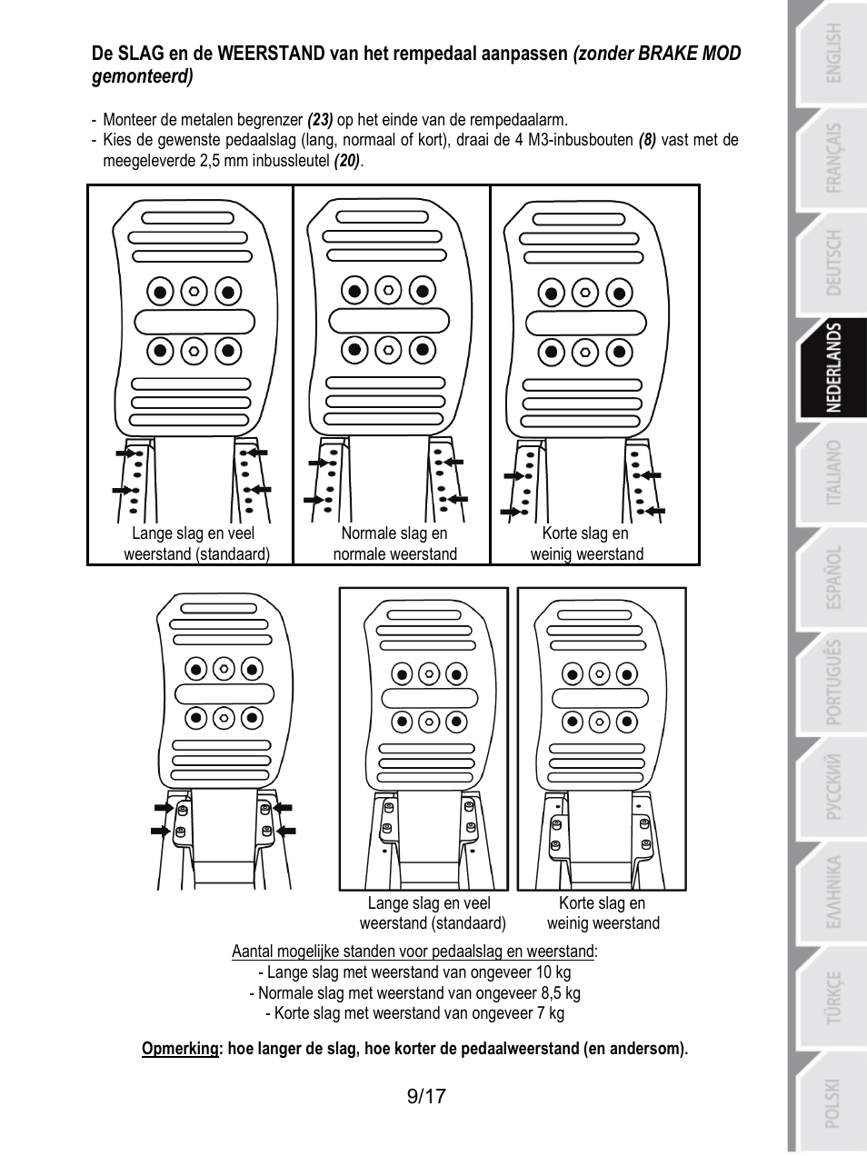 Thrustmaster T3PA-PRO Add-On User Manual | Page 61 / 205