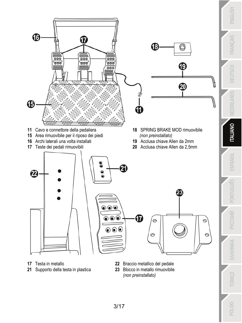 Thrustmaster T3PA-PRO Add-On User Manual | Page 72 / 205