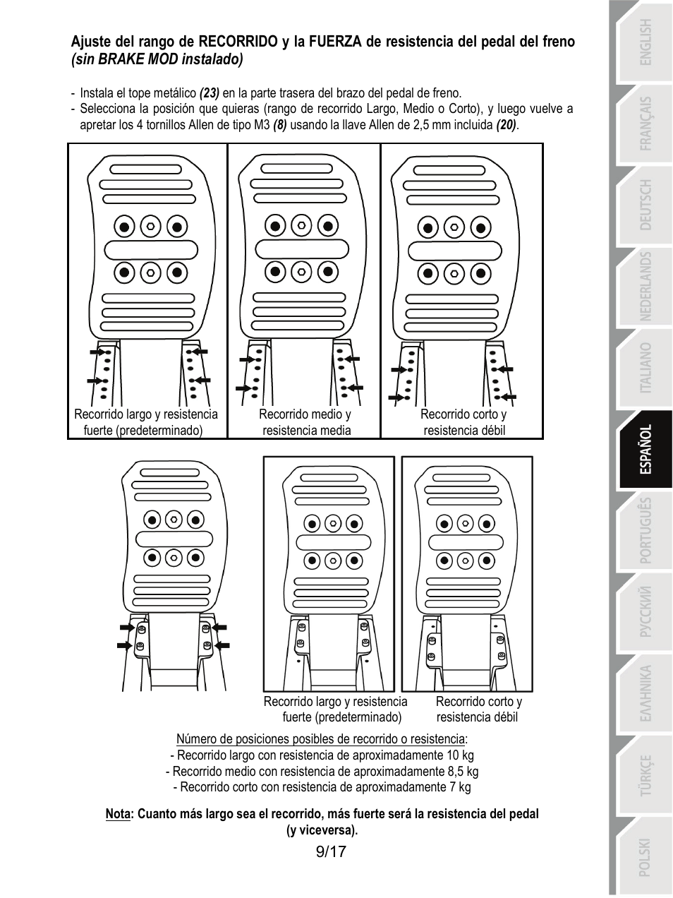 Thrustmaster T3PA-PRO Add-On User Manual | Page 95 / 205