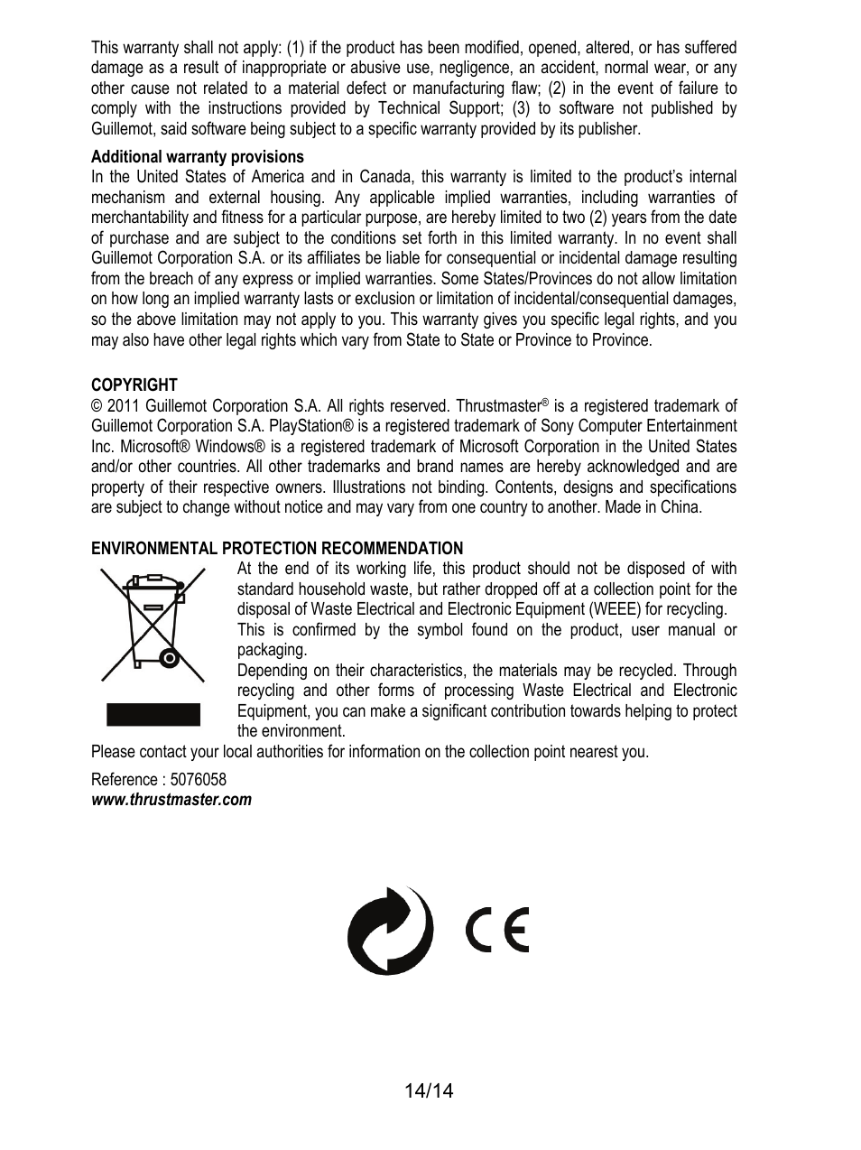 Thrustmaster TH8 RS Shifter User Manual | Page 15 / 170