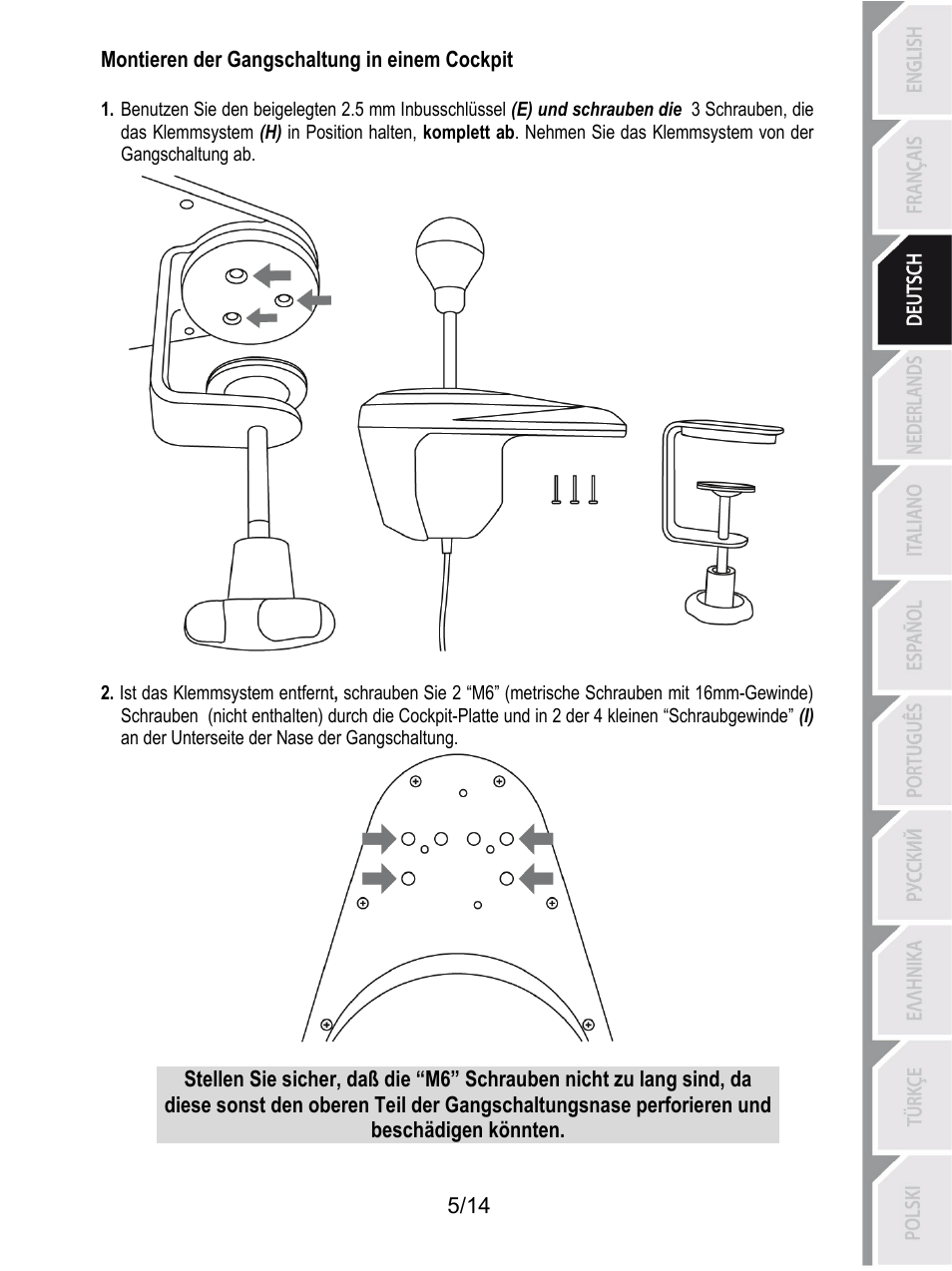 Thrustmaster TH8 RS Shifter User Manual | Page 34 / 170