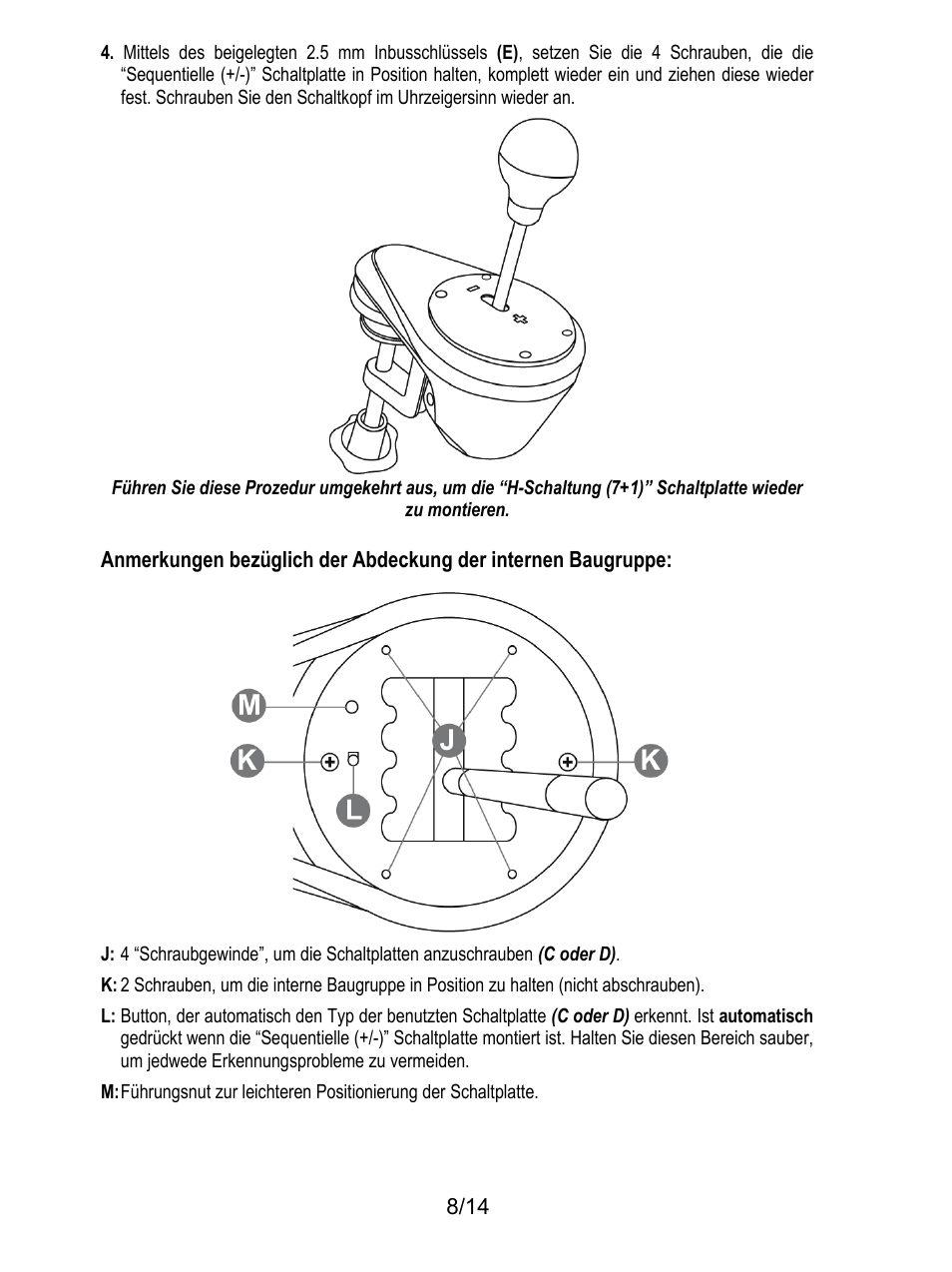 Thrustmaster TH8 RS Shifter User Manual | Page 37 / 170