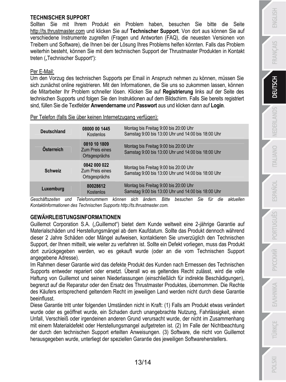 Thrustmaster TH8 RS Shifter User Manual | Page 42 / 170