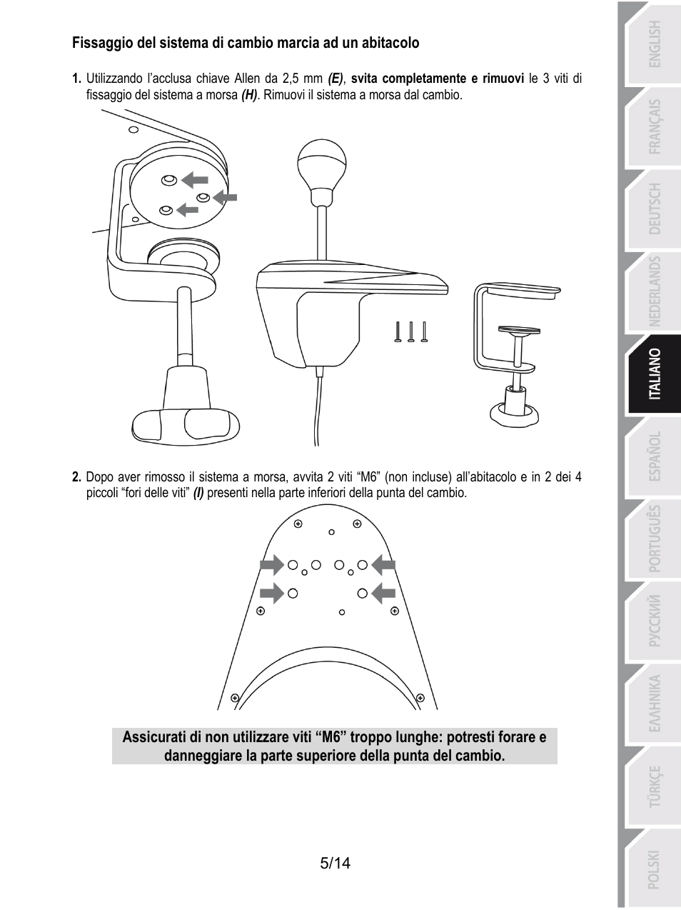 Thrustmaster TH8 RS Shifter User Manual | Page 62 / 170