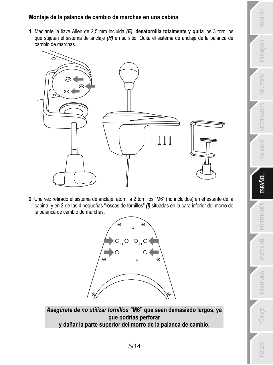 Thrustmaster TH8 RS Shifter User Manual | Page 76 / 170