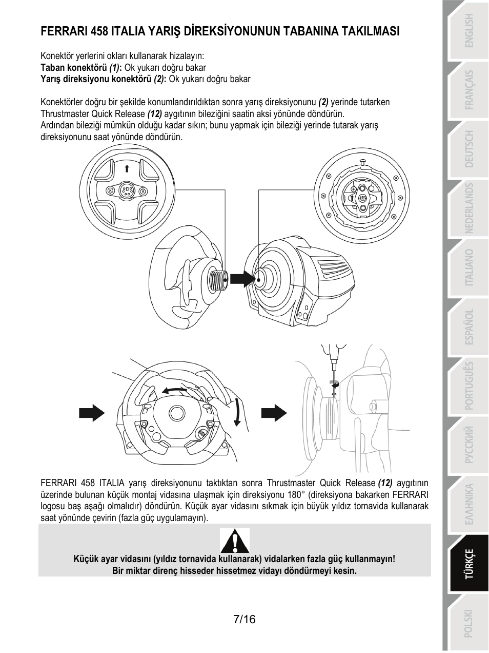 Thrustmaster TX Racing Wheel User Manual | Page 152 / 209