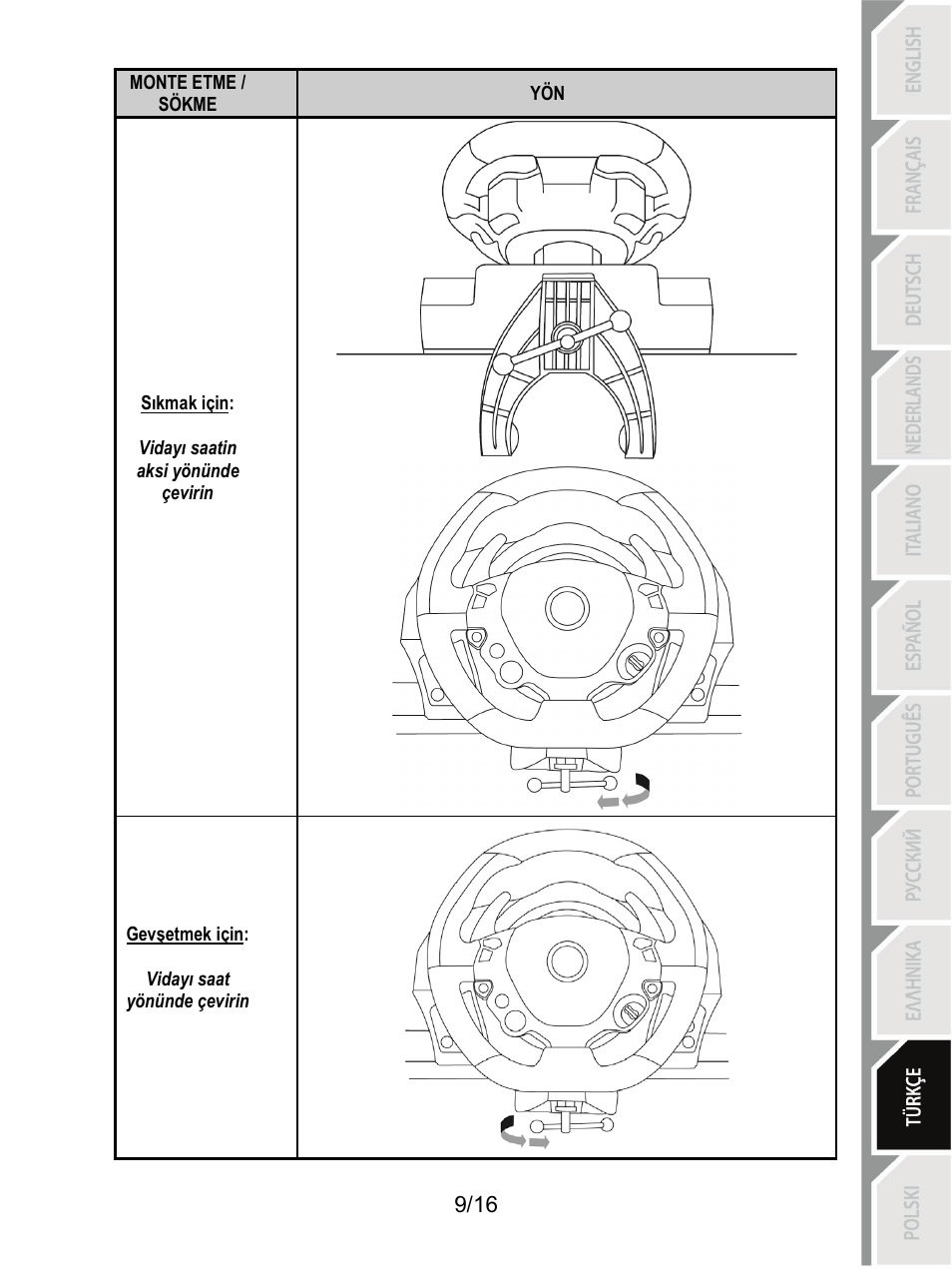 Thrustmaster TX Racing Wheel User Manual | Page 154 / 209
